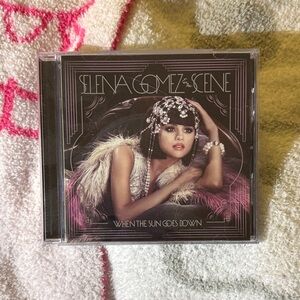 Selena Gomez CD Cover - Black, Pink, White